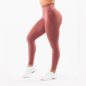 Alphalete Amplify Leggings NEW Rose Small High Waisted Gym
